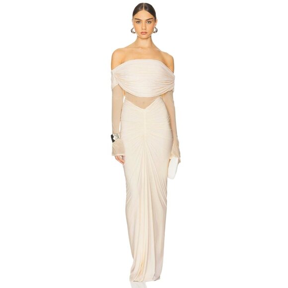 Deme by Gabriella Jolene Gown in Off White X-Small New Womens Maxi Dress - Picture 1 of 17